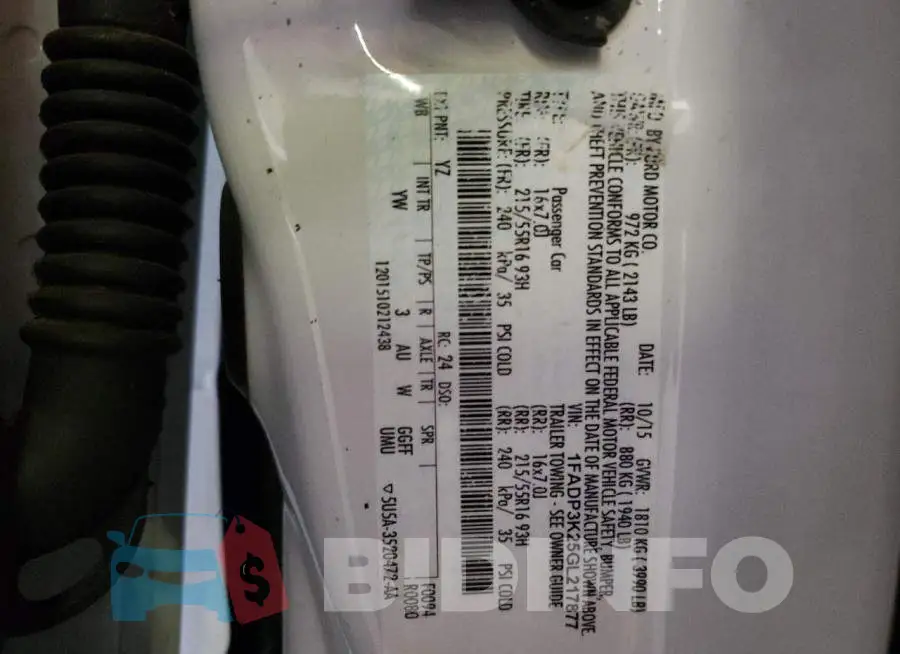 1FADP3K25GL217877 Photo# 10