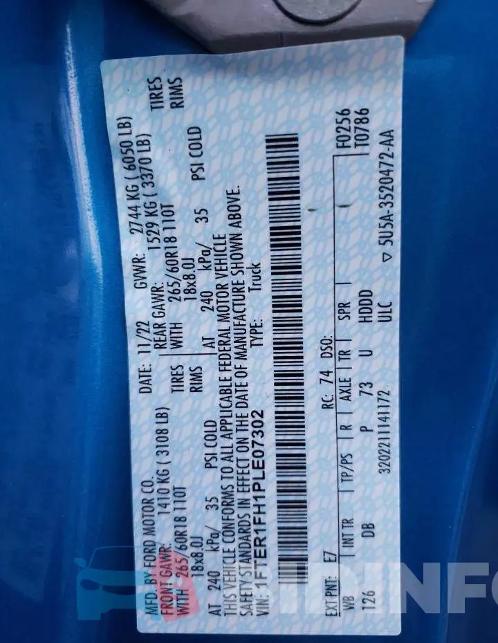 1FTER1FH1PLE07302 Photo# 13