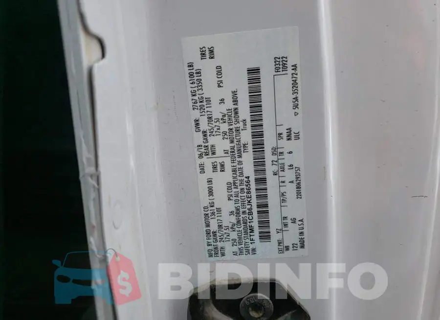 1FTMF1CB6JKE86564 Photo# 12