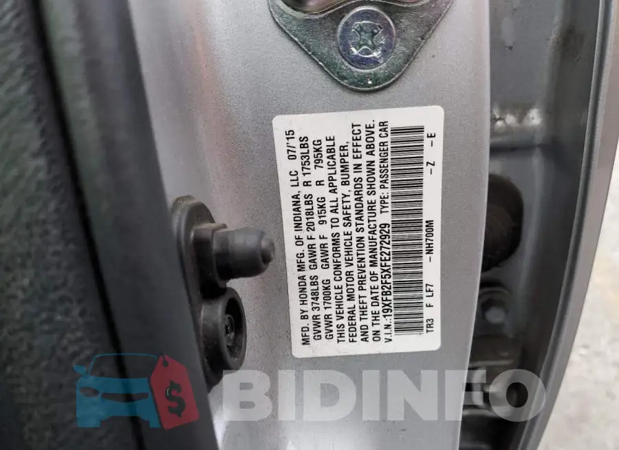 19XFB2F5XFE272929 Photo# 12