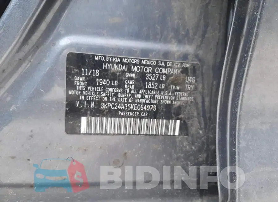 3KPC24A35KE064973 Photo# 12