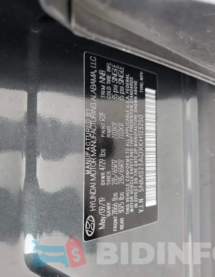 5NMS23ADXKH123250 Photo# 13