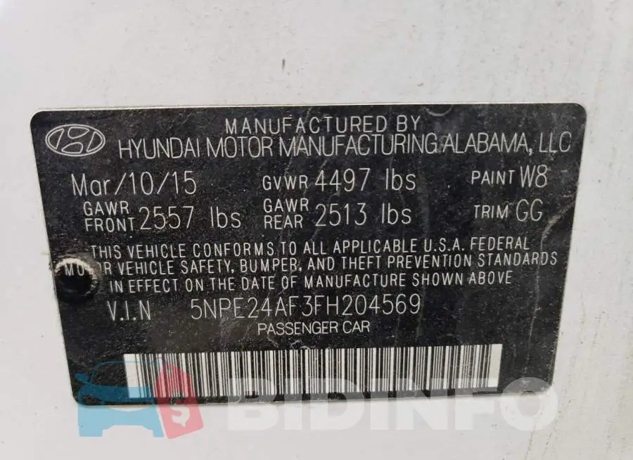 5NPE24AF3FH204569 Photo# 12