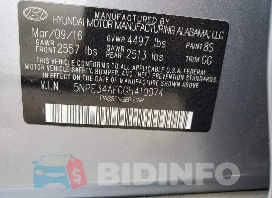 5NPE34AF0GH410074 Photo# 12