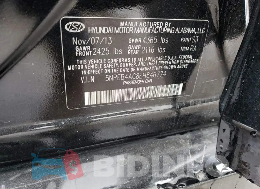 5NPEB4AC8EH846774 Photo# 12