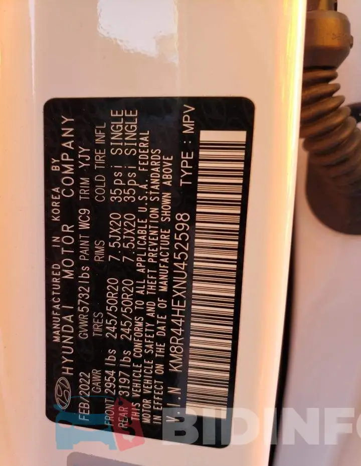 KM8R44HEXNU452598 Photo# 14