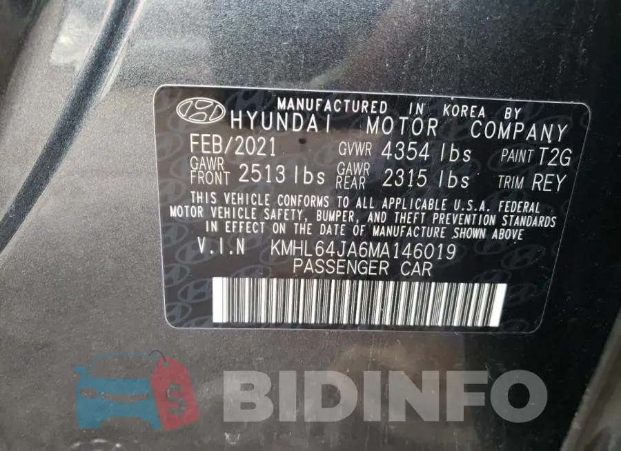 KMHL64JA6MA146019 Photo# 12