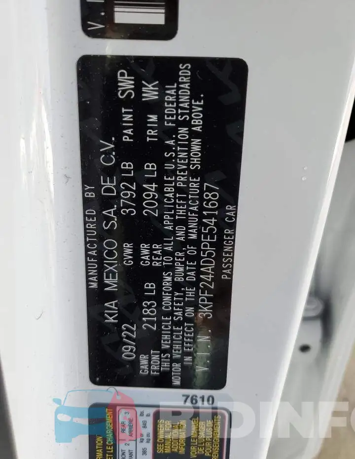 3KPF24AD5PE541687 Photo# 12
