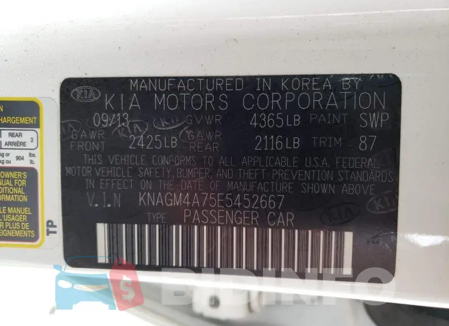 KNAGM4A75E5452667 Photo# 13