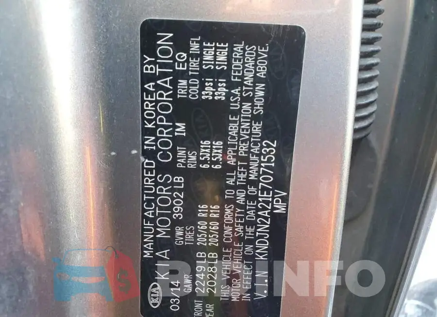 KNDJN2A21E7071532 Photo# 13