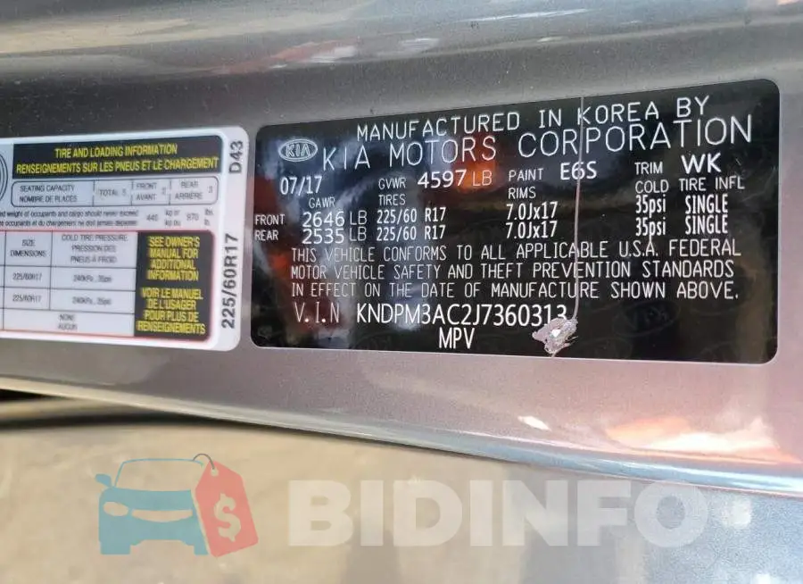 KNDPM3AC2J7360313 Photo# 12