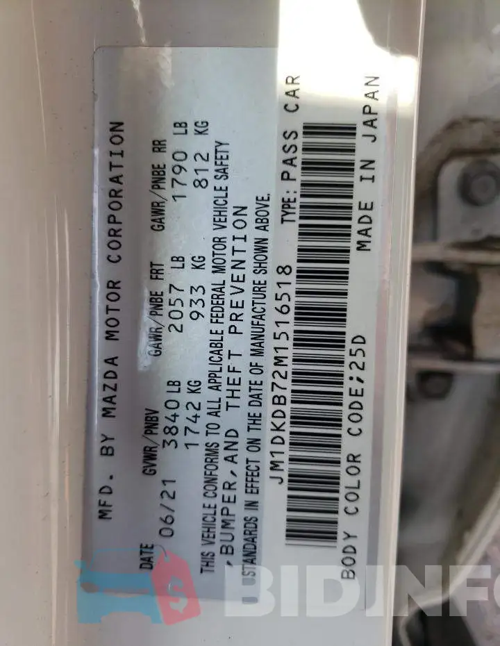 JM1DKDB72M1516518 Photo# 13