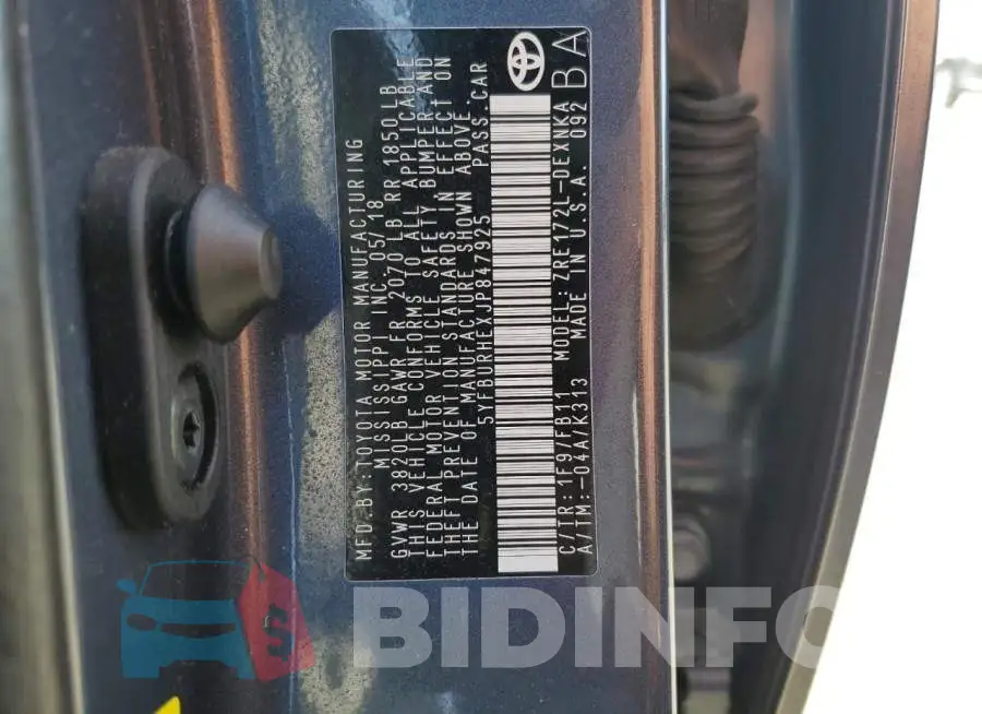 5YFBURHEXJP847925 Photo# 12