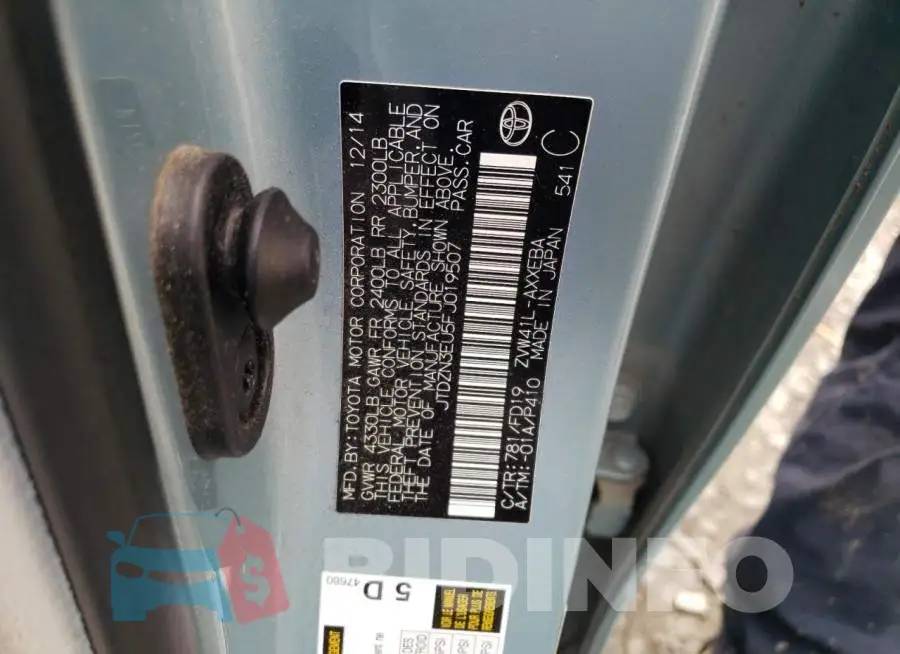 JTDZN3EU5FJ019507 Photo# 12