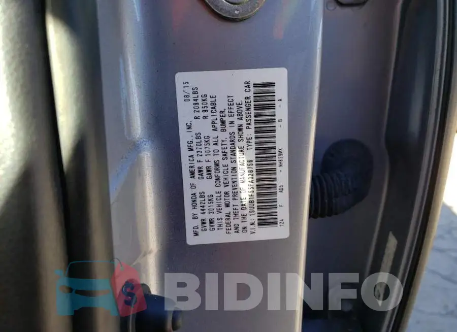 19UUB1F55FA028756 Photo# 12