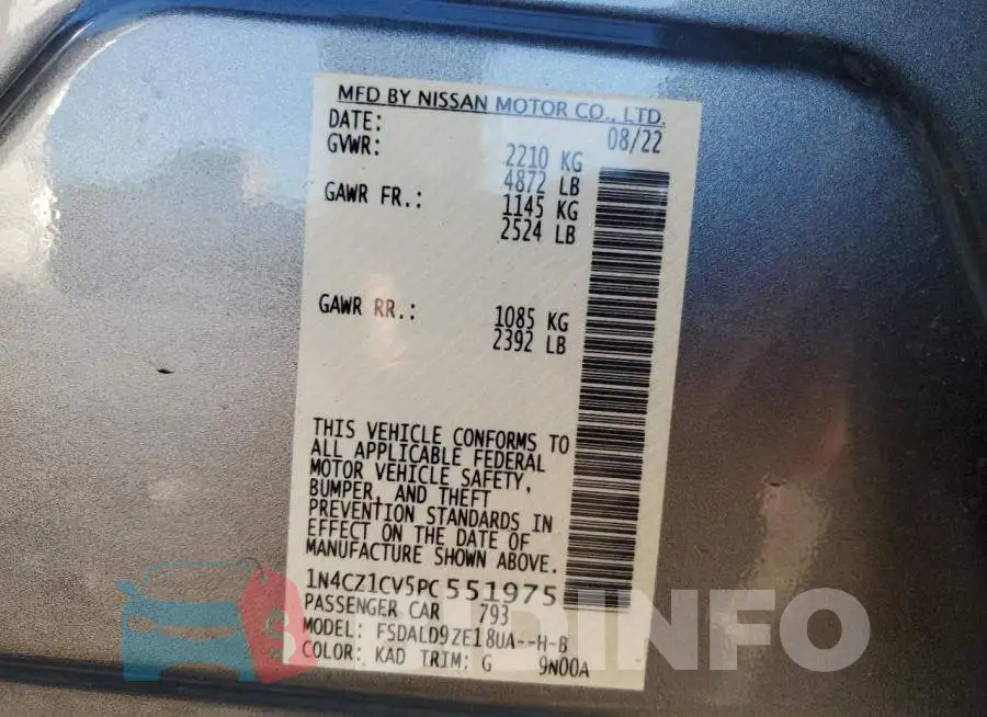 1N4CZ1CV5PC551975 Photo# 12