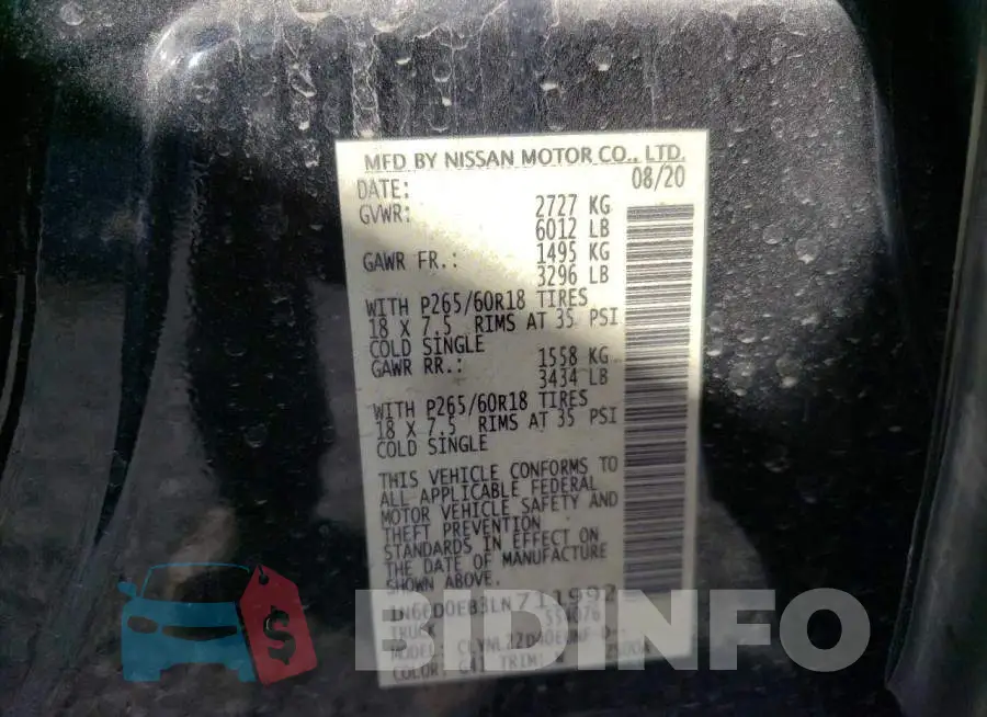 1N6ED0EB3LN711992 Photo# 10