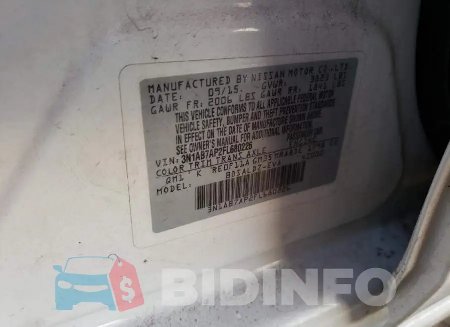 3N1AB7AP2FL680226 Photo# 12