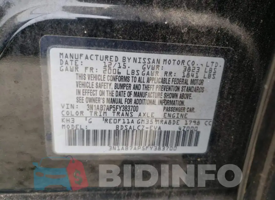3N1AB7AP5FY383700 Photo# 12