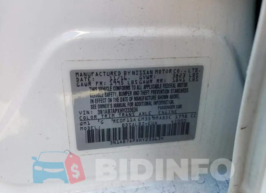 3N1AB7APXHY233634 Photo# 12