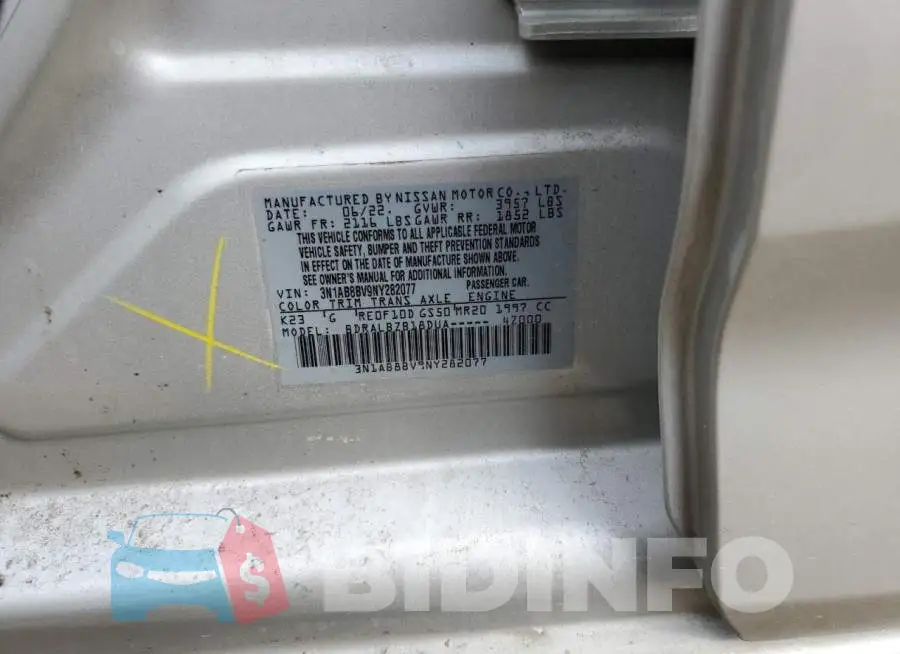 3N1AB8BV9NY282077 Photo# 12