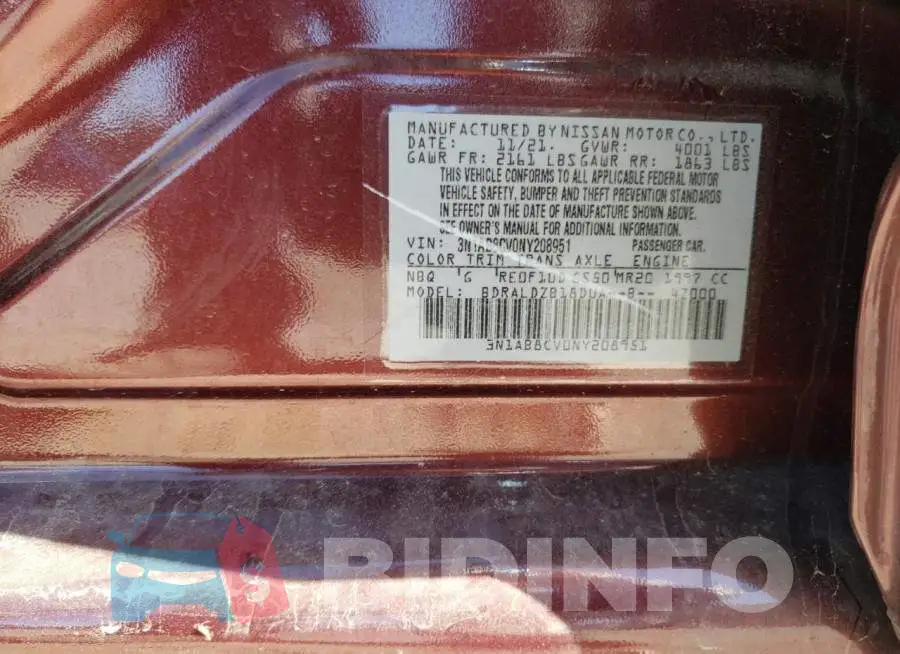 3N1AB8CV0NY208951 Photo# 10