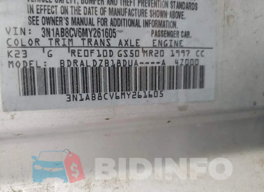 3N1AB8CV6MY261605 Photo# 12