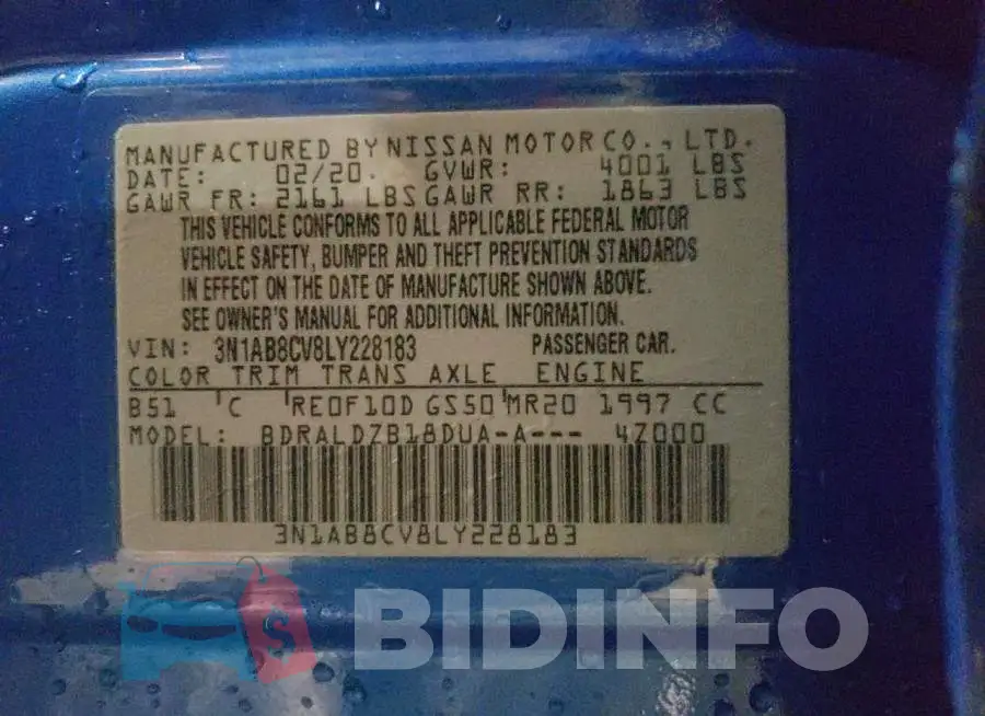 3N1AB8CV8LY228183 Photo# 13