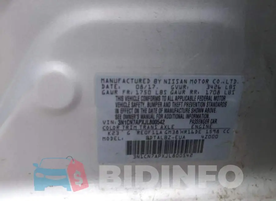 3N1CN7APXJL800542 Photo# 12