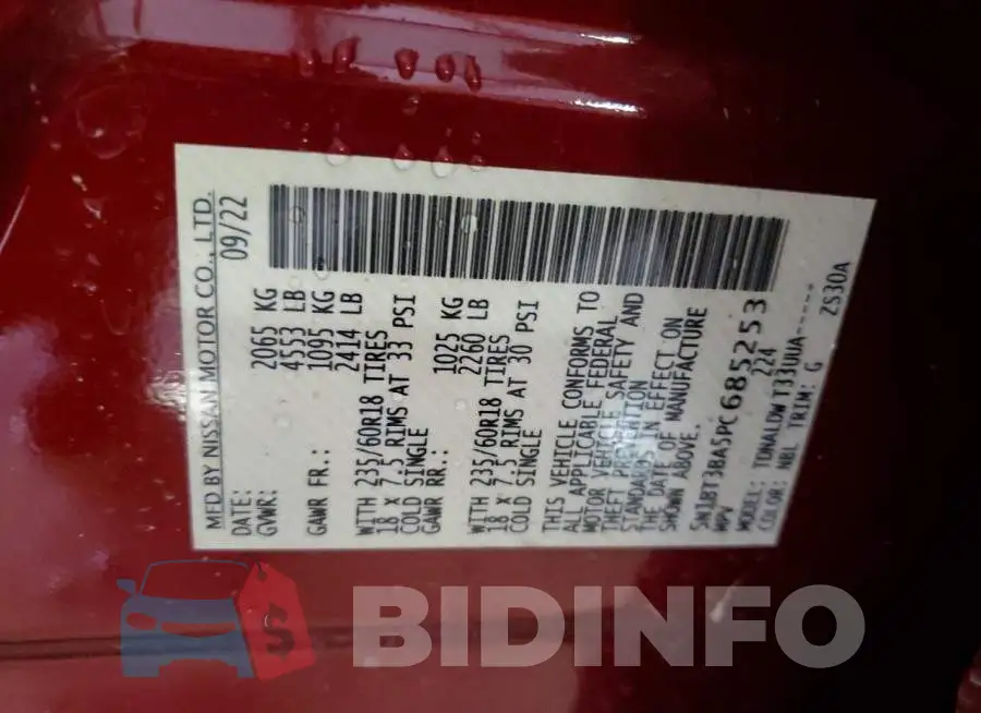 5N1BT3BA5PC685253 Photo# 13
