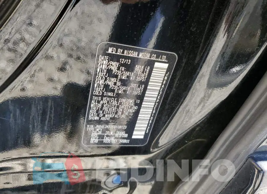 JN8AE2KP2E9108123 Photo# 12