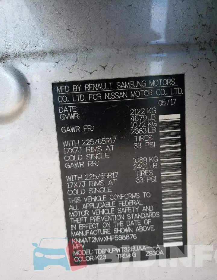 KNMAT2MVXHP588876 Photo# 13