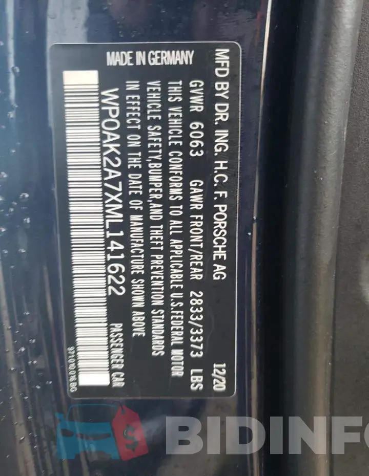 WP0AK2A7XML141622 Photo# 10
