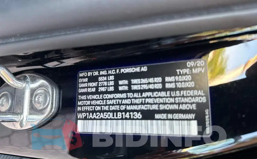 WP1AA2A50LLB14136 Photo# 10