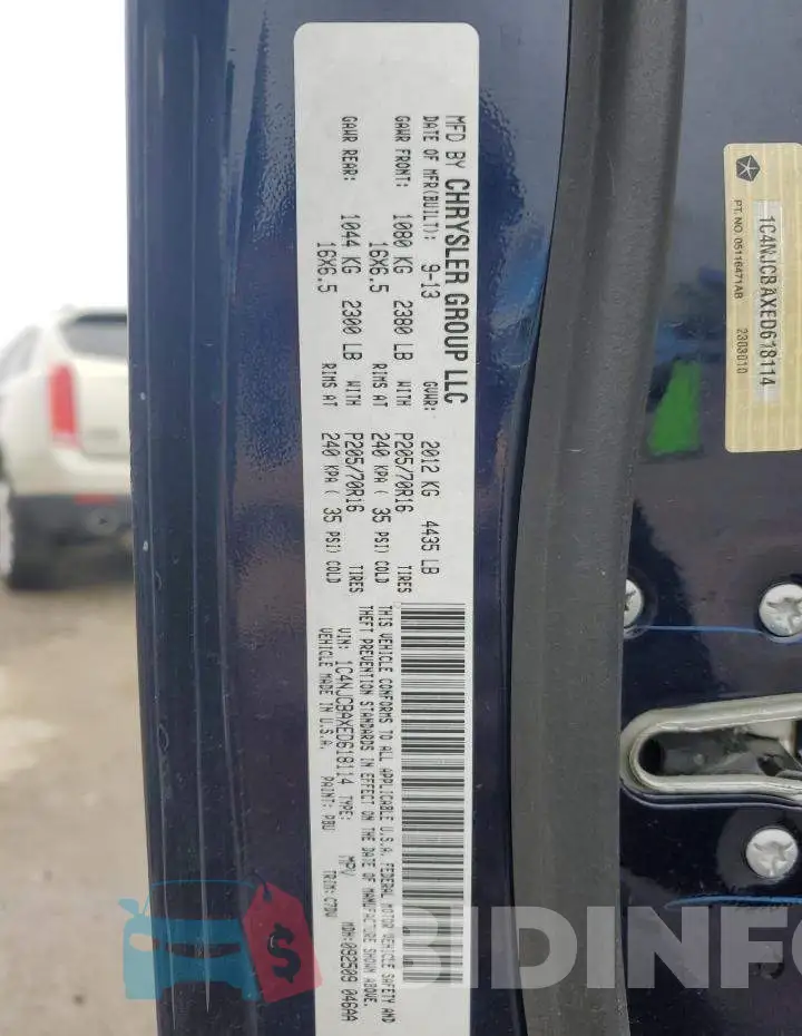 1C4NJCBAXED618114 Photo# 13