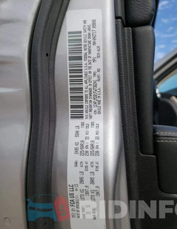 1C4PJMDB1FW736241 Photo# 12