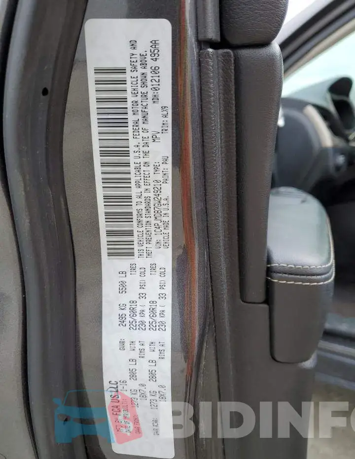 1C4PJMDB7GW249210 Photo# 14
