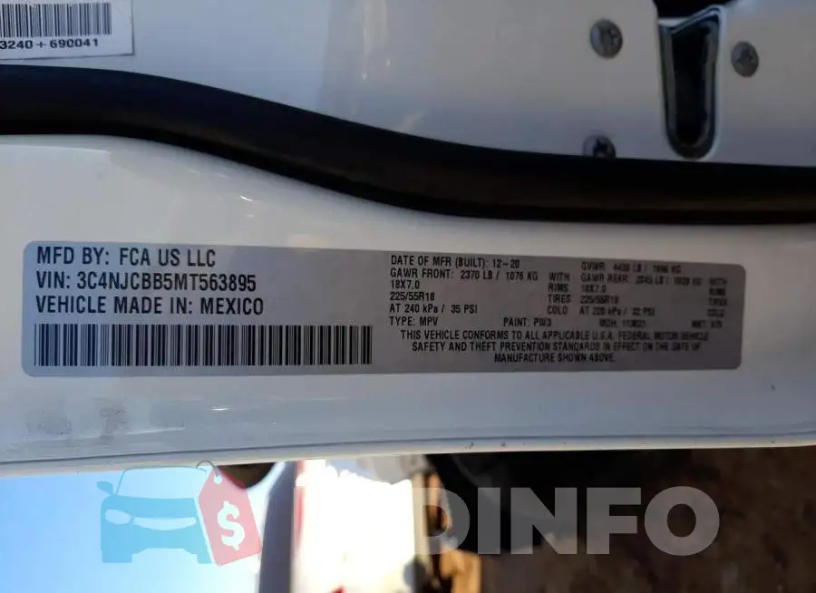 3C4NJCBB5MT563895 Photo# 13