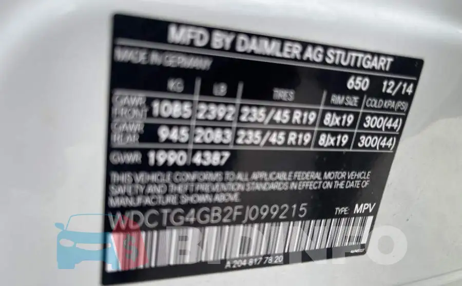 WDCTG4GB2FJ099215 Photo# 10