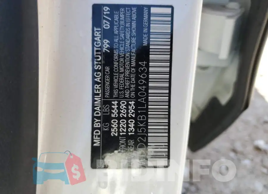 WDD2J5KB1LA049634 Photo# 13