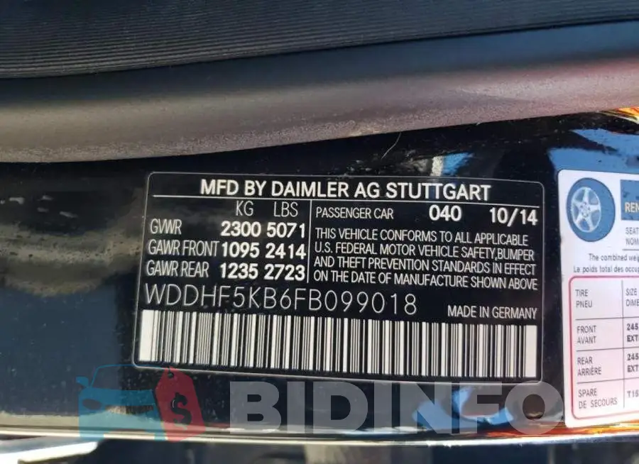 WDDHF5KB6FB099018 Photo# 12