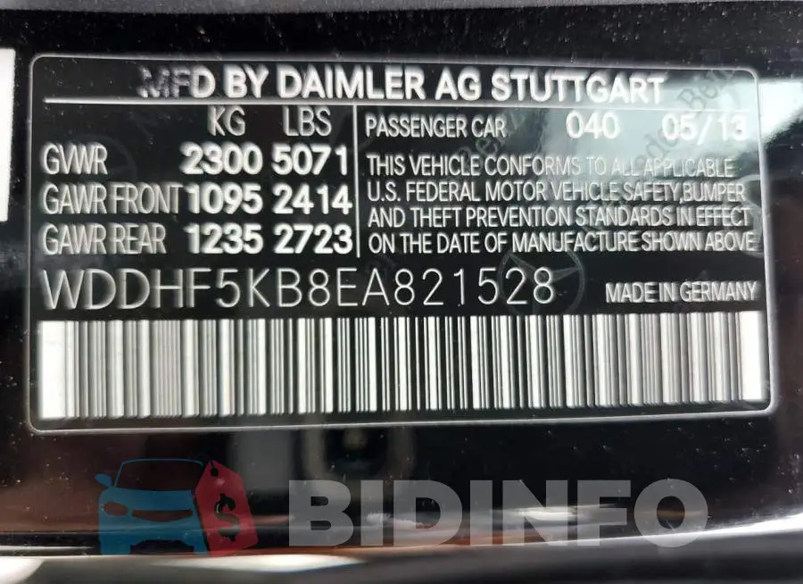 WDDHF5KB8EA821528 Photo# 12