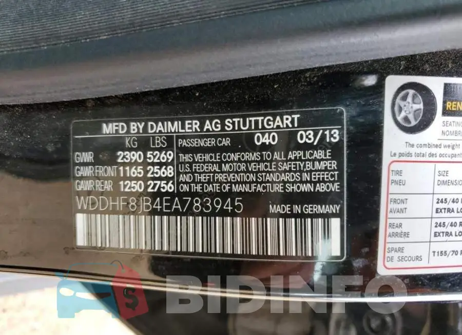 WDDHF8JB4EA783945 Photo# 12