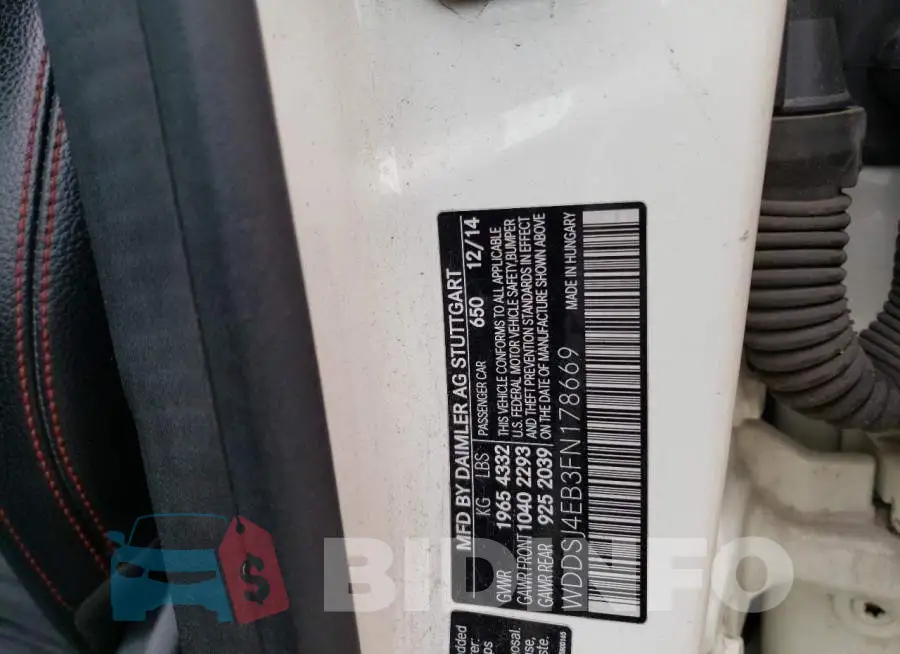 WDDSJ4EB3FN178669 Photo# 12