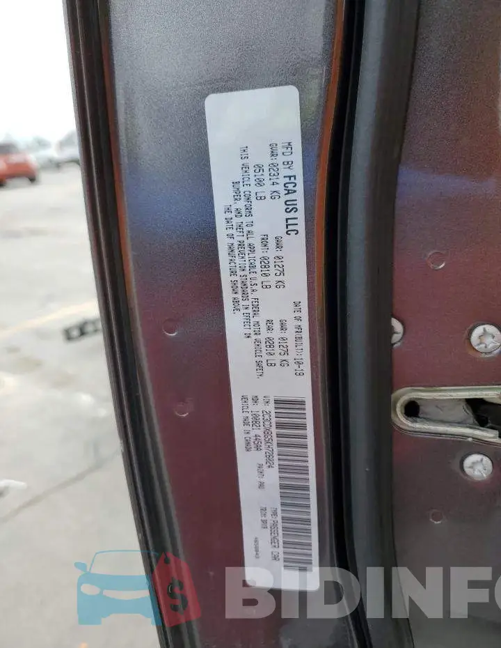 2C3CDXBG5KH726024 Photo# 13