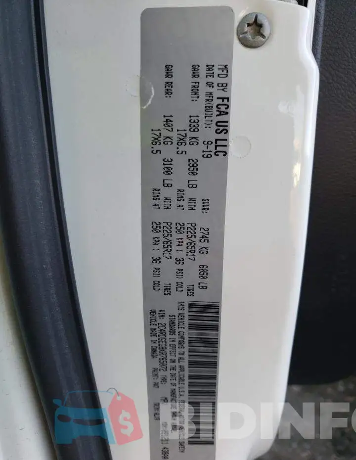 2C4RDGEG8KR765072 Photo# 14