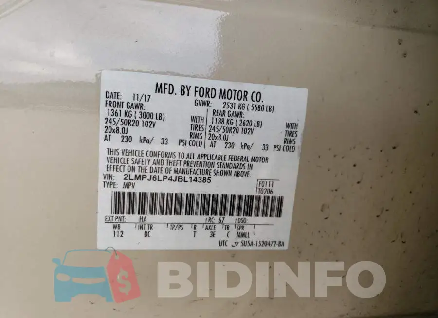 2LMPJ6LP4JBL14385 Photo# 13