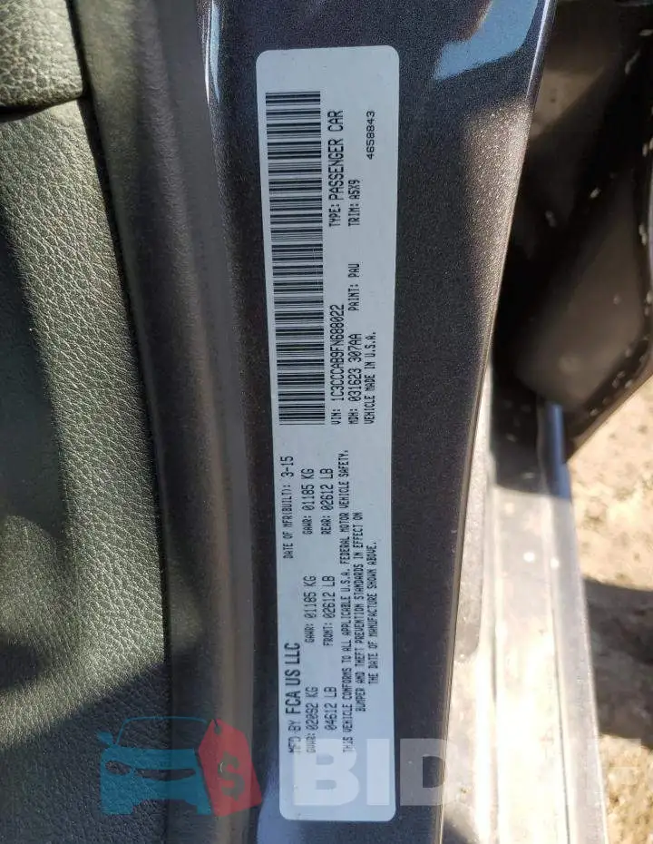 1C3CCCAB9FN688022 Photo# 12