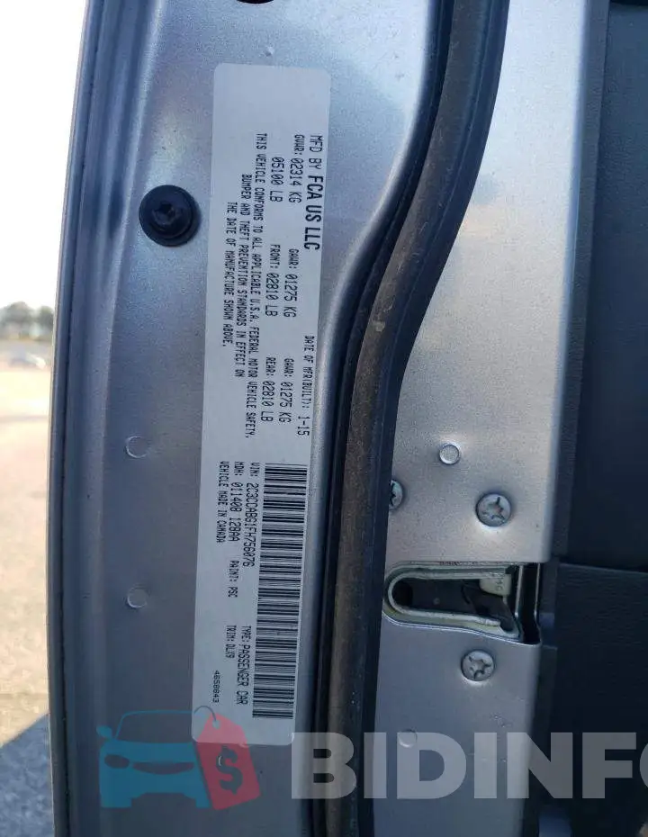2C3CCABG1FH756076 Photo# 12