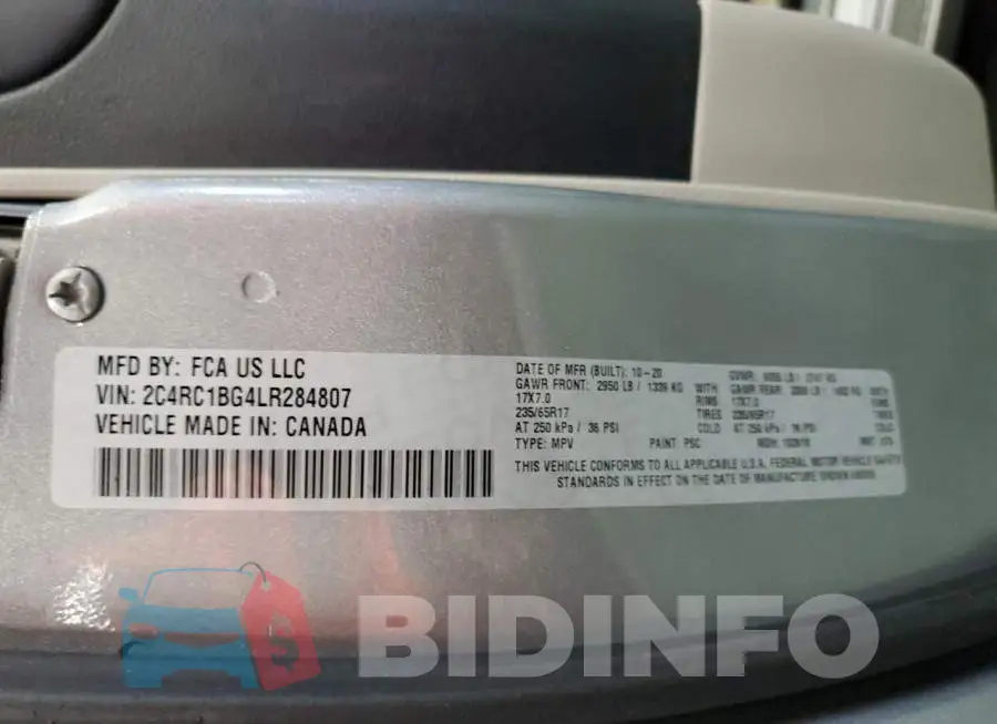 2C4RC1BG4LR284807 Photo# 13